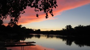 Sunset on the Rock River September 20, 2013